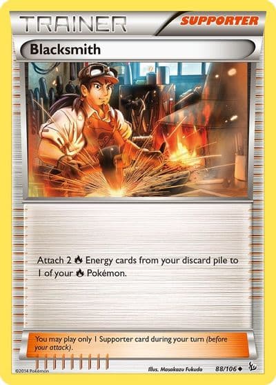 Blacksmith XY - Flashfire Pokemon card