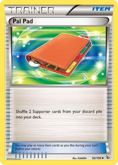 Pal Pad XY - Flashfire Pokemon card