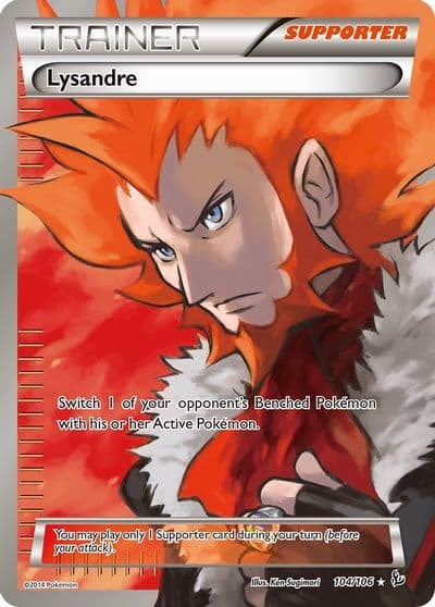 Lysandre (104 Full Art) XY - Flashfire Pokemon card