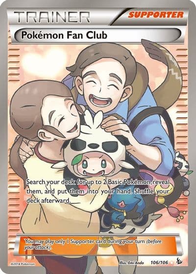 Pokemon Fan Club (106 Full Art) XY - Flashfire Pokemon card
