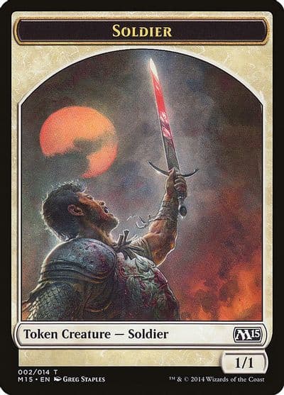 Soldier Token Magic 2015 (M15) Magic card