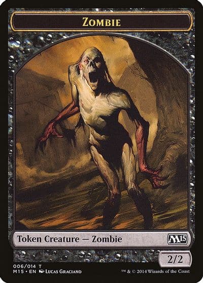 Zombie Token Magic 2015 (M15) Magic card