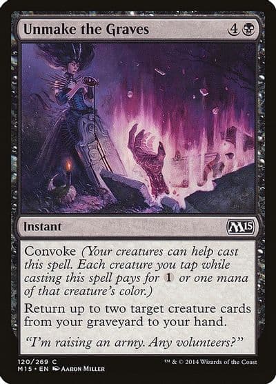 Unmake the Graves Magic 2015 (M15) Magic card