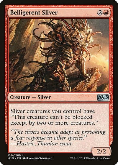 Belligerent Sliver Magic 2015 (M15) Magic card