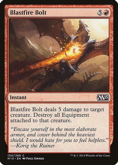 Blastfire Bolt Magic 2015 (M15) Magic card