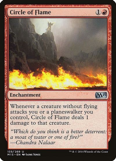 Circle of Flame Magic 2015 (M15) Magic card