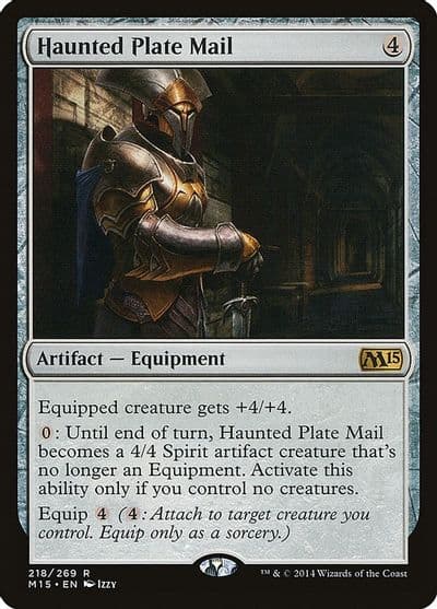 Haunted Plate Mail Magic 2015 (M15) Magic card