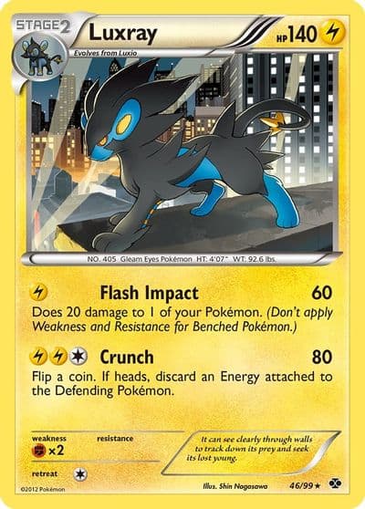 Luxray Next Destinies Pokemon card
