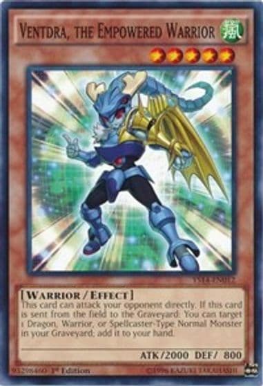 Ventdra the Empowered Warrior Super Starter: Space-Time Showdown Yu-Gi-Oh! card
