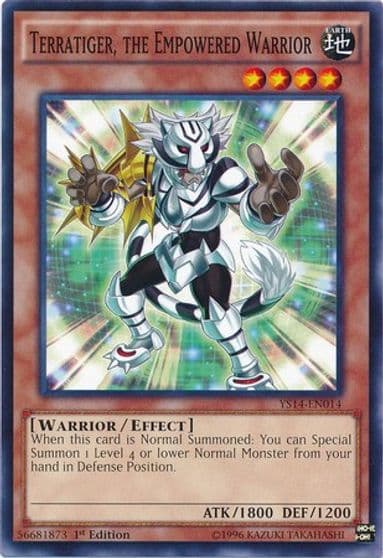 Terratiger the Empowered Warrior Super Starter: Space-Time Showdown Yu-Gi-Oh! card