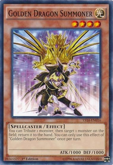 Golden Dragon Summoner Super Starter: Space-Time Showdown Yu-Gi-Oh! card