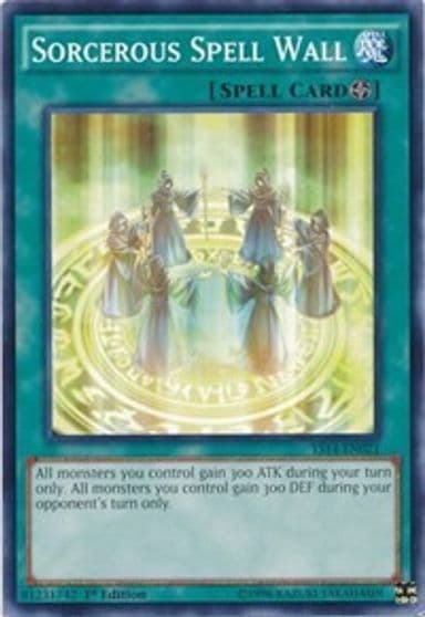 Sorcerous Spell Wall Super Starter: Space-Time Showdown Yu-Gi-Oh! card