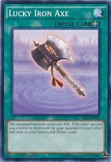 Lucky Iron Axe Super Starter: Space-Time Showdown Yu-Gi-Oh! card