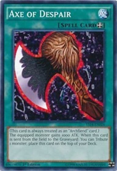 Axe of Despair Super Starter: Space-Time Showdown Yu-Gi-Oh! card