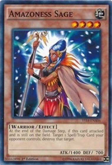 Amazoness Sage Super Starter: Space-Time Showdown Power-Up Pack Yu-Gi-Oh! card