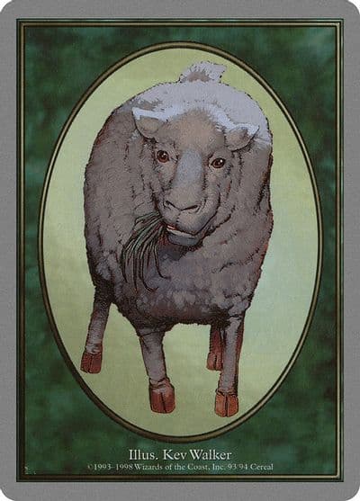 Sheep Token Unglued Magic card
