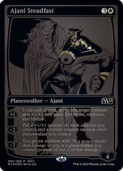 Ajani Steadfast SDCC 2014 Exclusive Media Promos Magic card