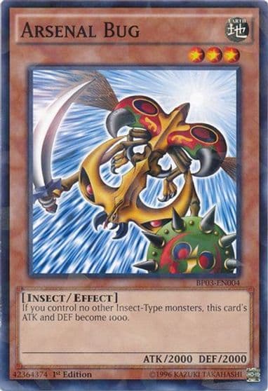 Arsenal Bug Shatterfoil Battle Pack 3: Monster League Yu-Gi-Oh! card