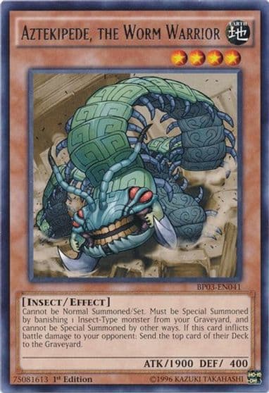 Aztekipede the Worm Warrior Battle Pack 3: Monster League Yu-Gi-Oh! card