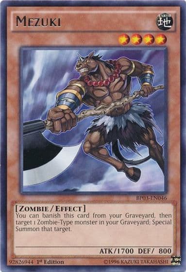 Mezuki Battle Pack 3: Monster League Yu-Gi-Oh! card