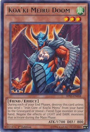 Koaki Meiru Doom Battle Pack 3: Monster League Yu-Gi-Oh! card