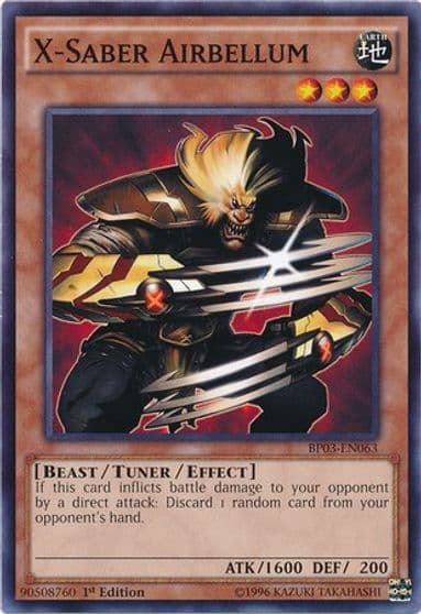 X Saber Airbellum Battle Pack 3: Monster League Yu-Gi-Oh! card