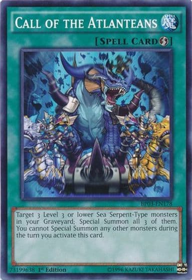 Call of the Atlanteans Battle Pack 3: Monster League Yu-Gi-Oh! card