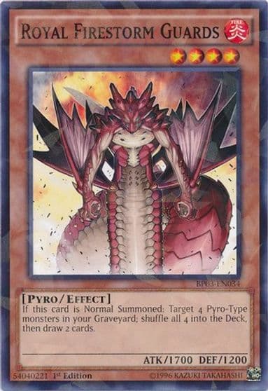 Royal Firestorm Guards Shatterfoil Battle Pack 3: Monster League Yu-Gi-Oh! card