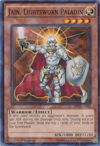 Jain Lightsworn Paladin Shatterfoil Battle Pack 3: Monster League Yu-Gi-Oh! card