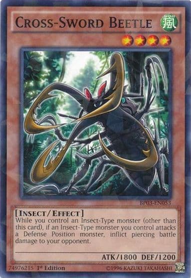 Cross Sword Beetle Shatterfoil Battle Pack 3: Monster League Yu-Gi-Oh! card