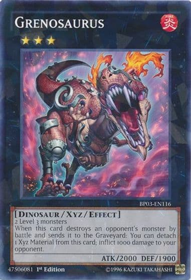 Grenosaurus Shatterfoil Battle Pack 3: Monster League Yu-Gi-Oh! card