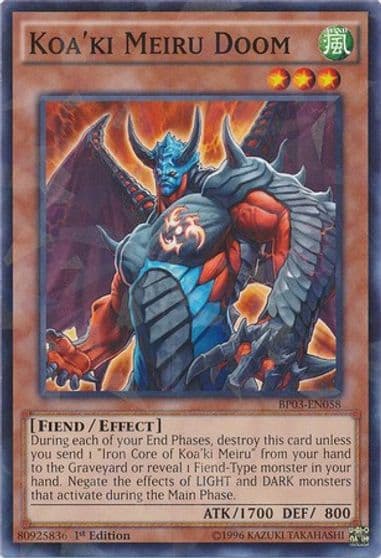 Koaki Meiru Doom Shatterfoil Battle Pack 3: Monster League Yu-Gi-Oh! card
