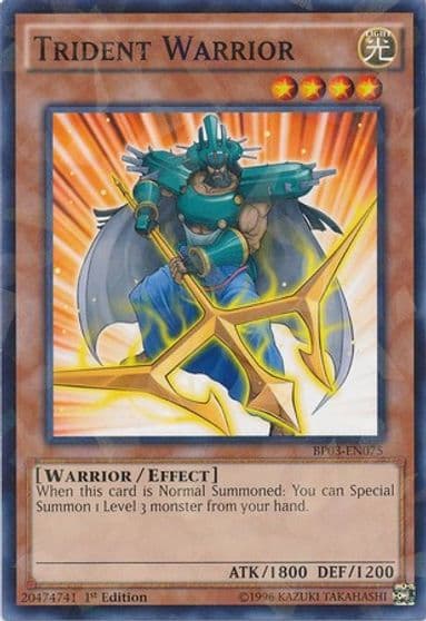 Trident Warrior Shatterfoil Battle Pack 3: Monster League Yu-Gi-Oh! card