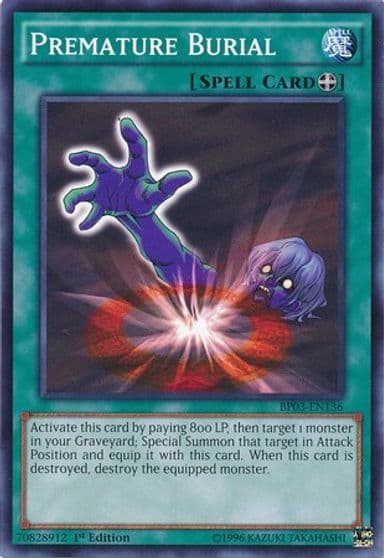 Premature Burial Battle Pack 3: Monster League Yu-Gi-Oh! card