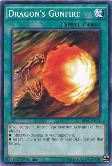 Dragons Gunfire Battle Pack 3: Monster League Yu-Gi-Oh! card
