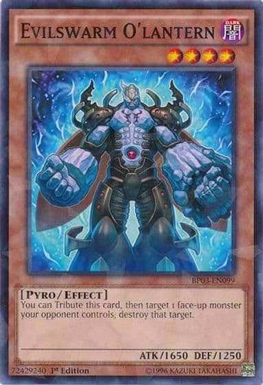 Evilswarm Olantern Shatterfoil Battle Pack 3: Monster League Yu-Gi-Oh! card