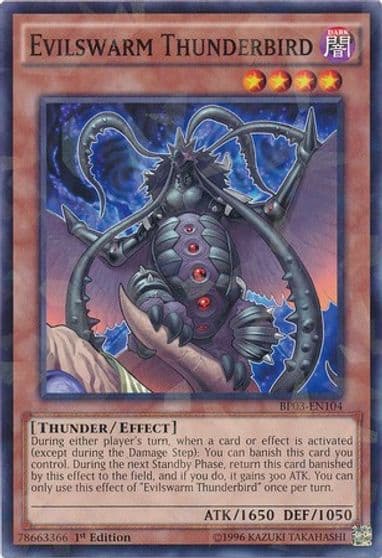 Evilswarm Thunderbird Shatterfoil Battle Pack 3: Monster League Yu-Gi-Oh! card