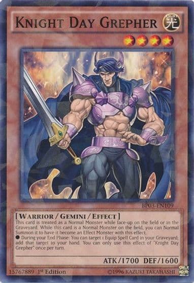 Knight Day Grepher Shatterfoil Battle Pack 3: Monster League Yu-Gi-Oh! card