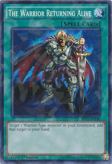 The Warrior Returning Alive Shatterfoil Battle Pack 3: Monster League Yu-Gi-Oh! card
