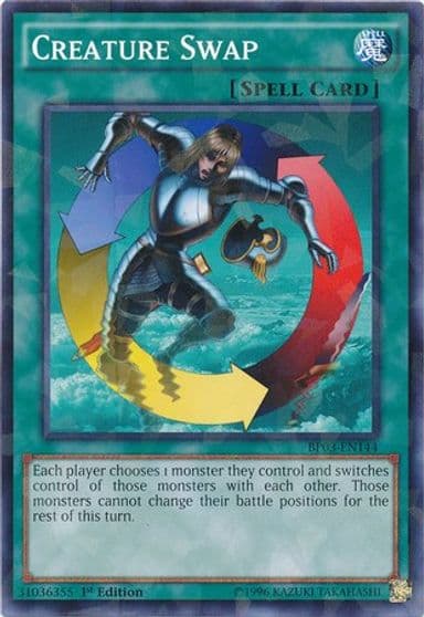 Creature Swap Shatterfoil Battle Pack 3: Monster League Yu-Gi-Oh! card