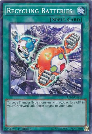 Recycling Batteries Shatterfoil Battle Pack 3: Monster League Yu-Gi-Oh! card