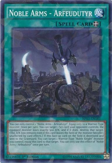Noble Arms Arfeudutyr Shatterfoil Battle Pack 3: Monster League Yu-Gi-Oh! card