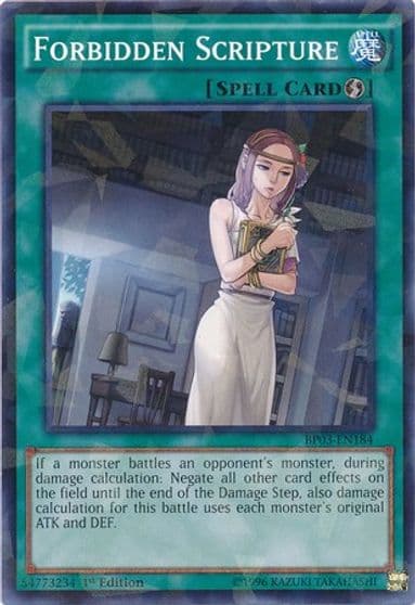 Forbidden Scripture Shatterfoil Battle Pack 3: Monster League Yu-Gi-Oh! card
