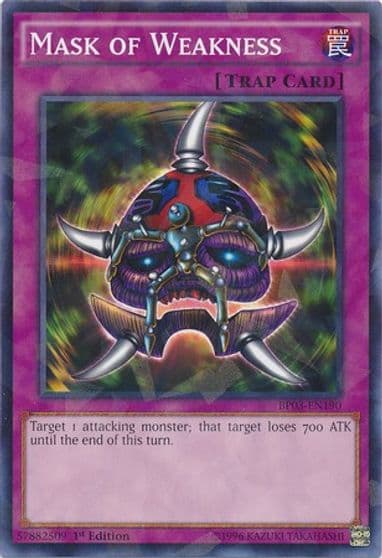 Mask of Weakness Shatterfoil Battle Pack 3: Monster League Yu-Gi-Oh! card