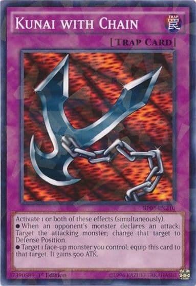 Kunai with Chain Shatterfoil Battle Pack 3: Monster League Yu-Gi-Oh! card