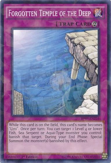 Forgotten Temple of the Deep Shatterfoil Battle Pack 3: Monster League Yu-Gi-Oh! card