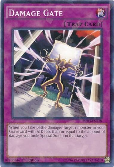 Damage Gate Shatterfoil Battle Pack 3: Monster League Yu-Gi-Oh! card