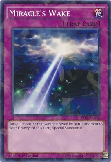 Miracles Wake Shatterfoil Battle Pack 3: Monster League Yu-Gi-Oh! card