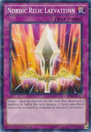 Nordic Relic Laevateinn Shatterfoil Battle Pack 3: Monster League Yu-Gi-Oh! card