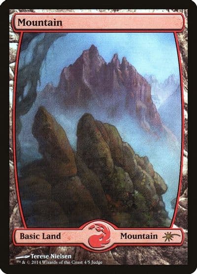 Mountain Full Art 4 Judge Promos Magic card